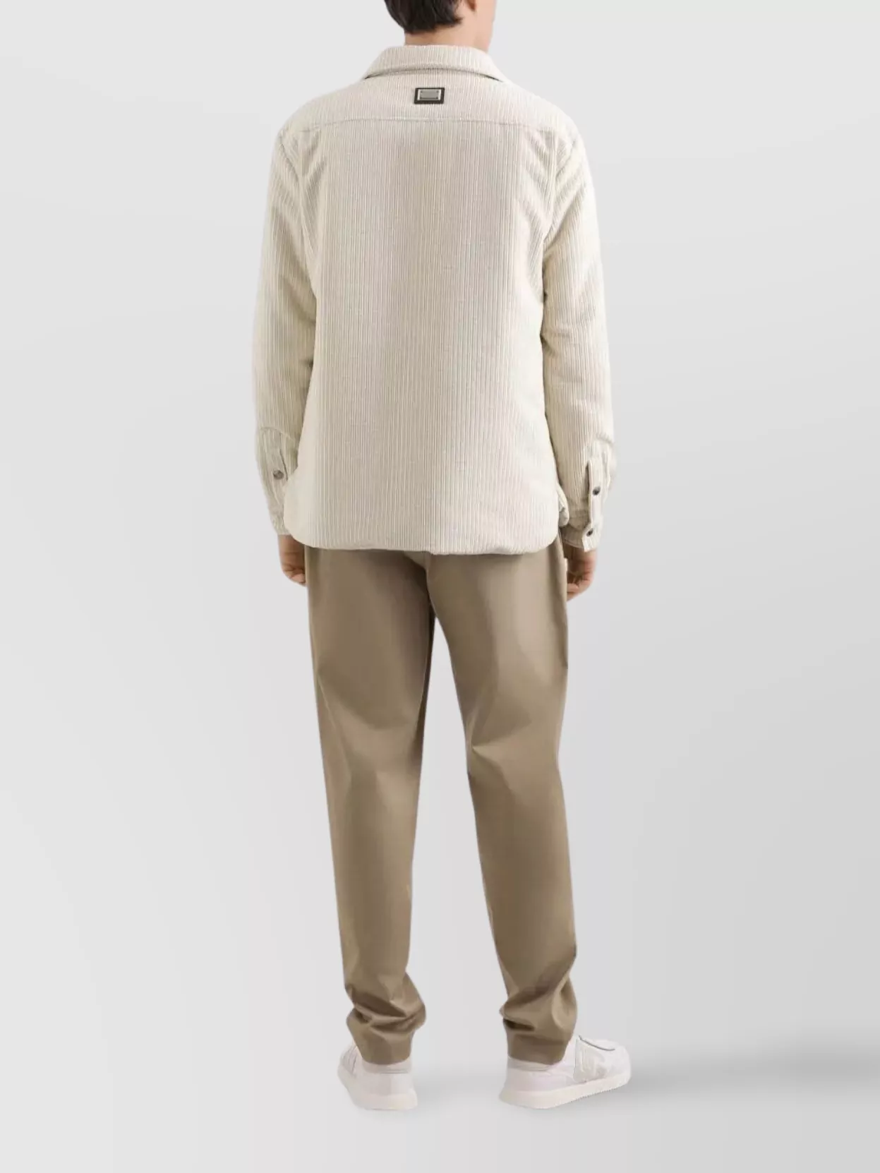 Dolce & Gabbana Tailored Trousers With Pleats And Pockets In Neutral