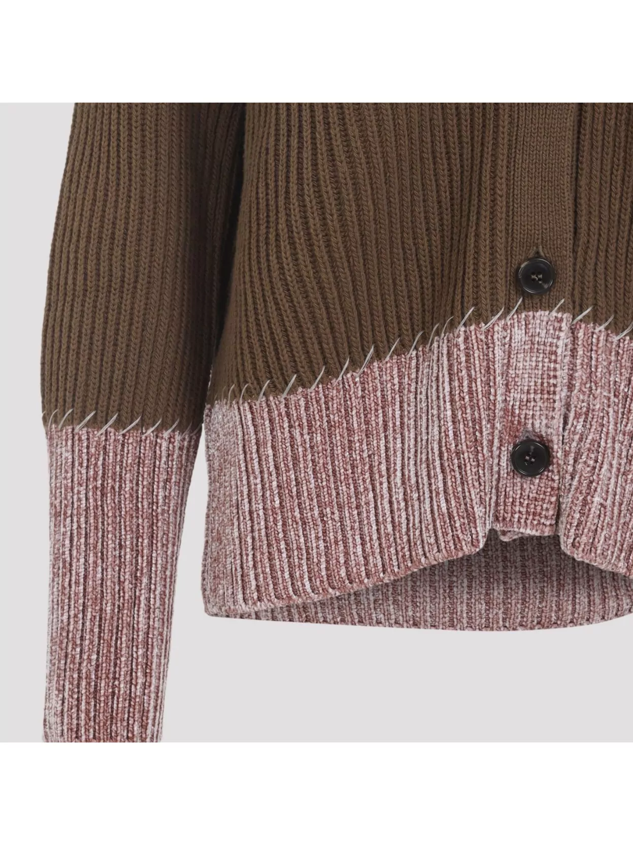 Marni Two Tone V Neck Cardigan