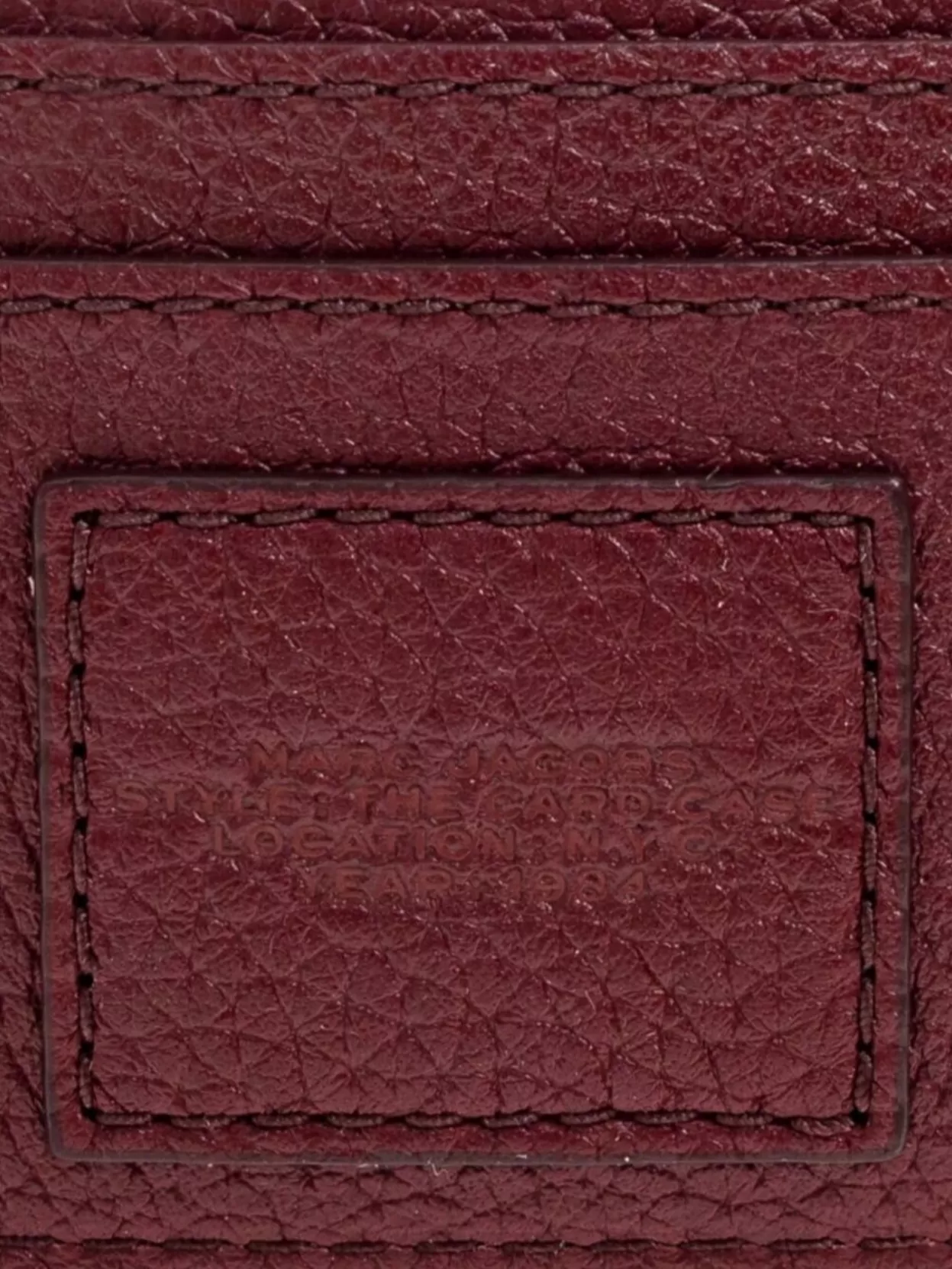 Marc Jacobs Textured Leather Card Holder