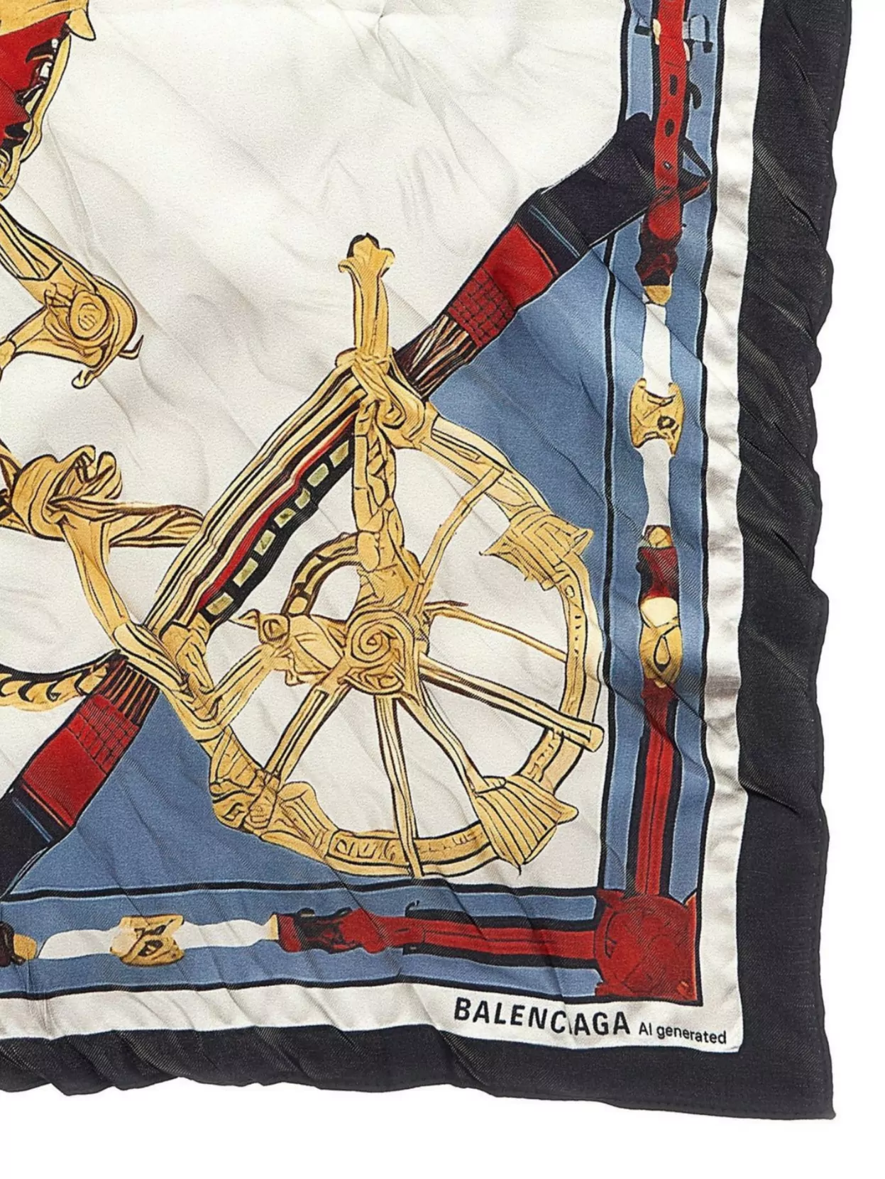Balenciaga Nautical Square Scarf Design