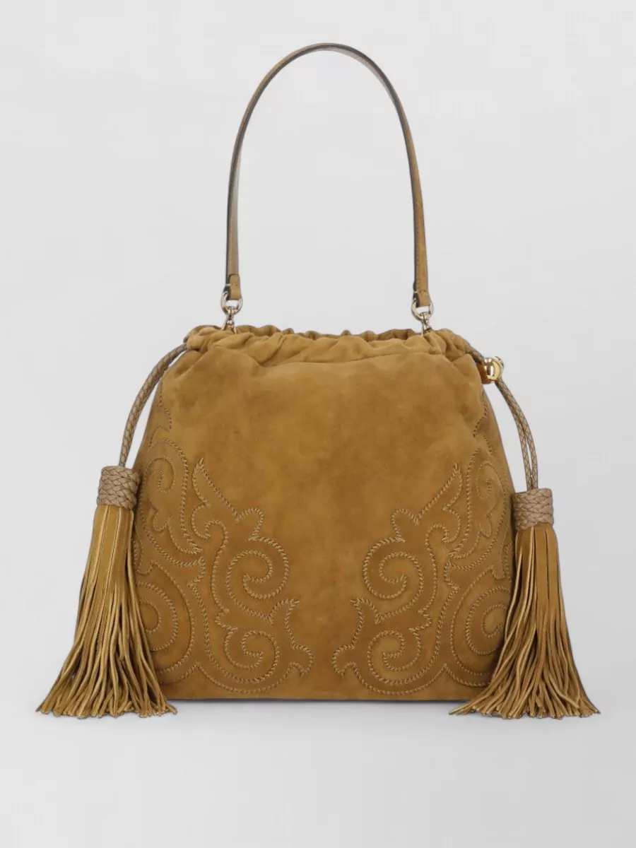 Etro leather bucket bag