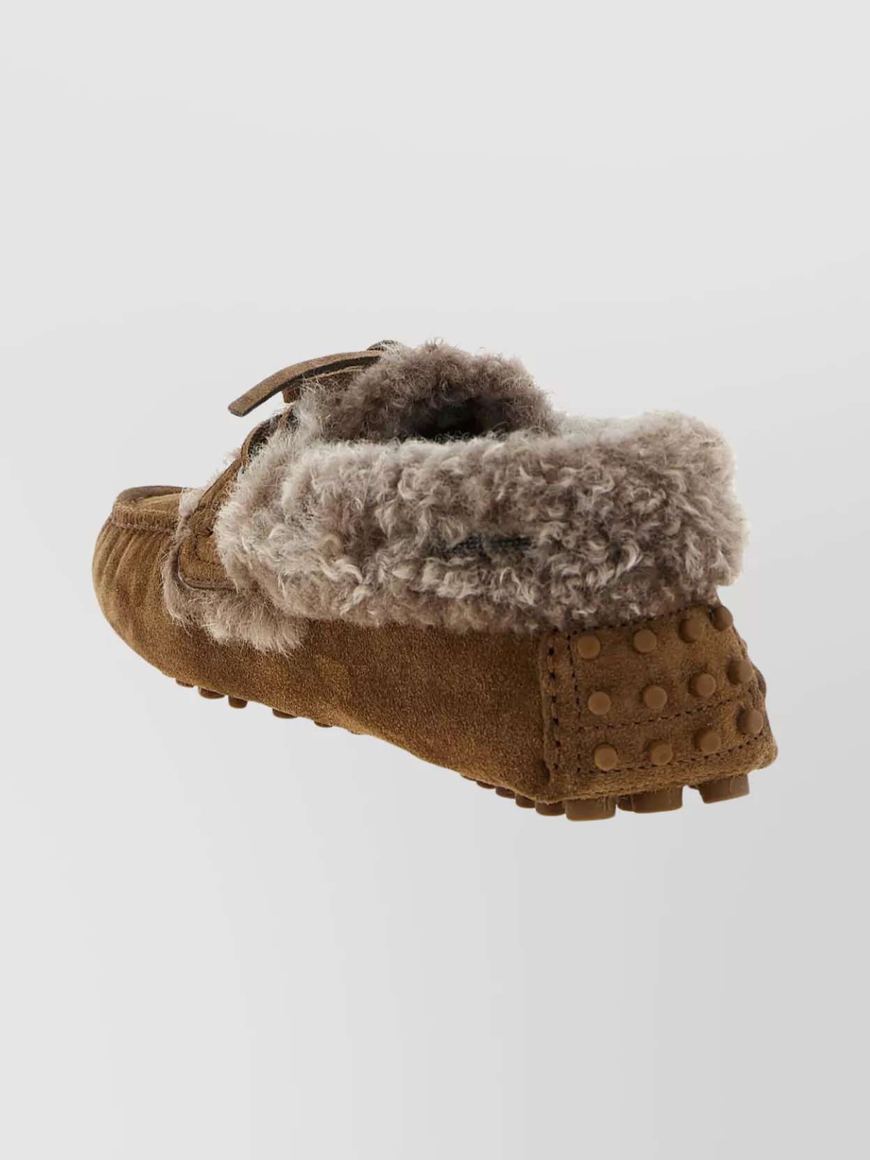 Brunello Cucinelli Suede Moccasin Driving Loafers Lace Detail