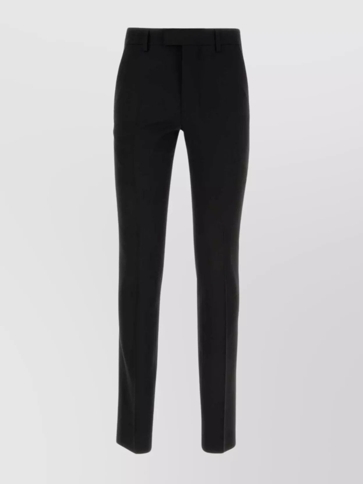 AMI ALEXANDRE MATTIUSSI VISCOSE BLEND PANT WITH BELT LOOPS AND BACK POCKETS