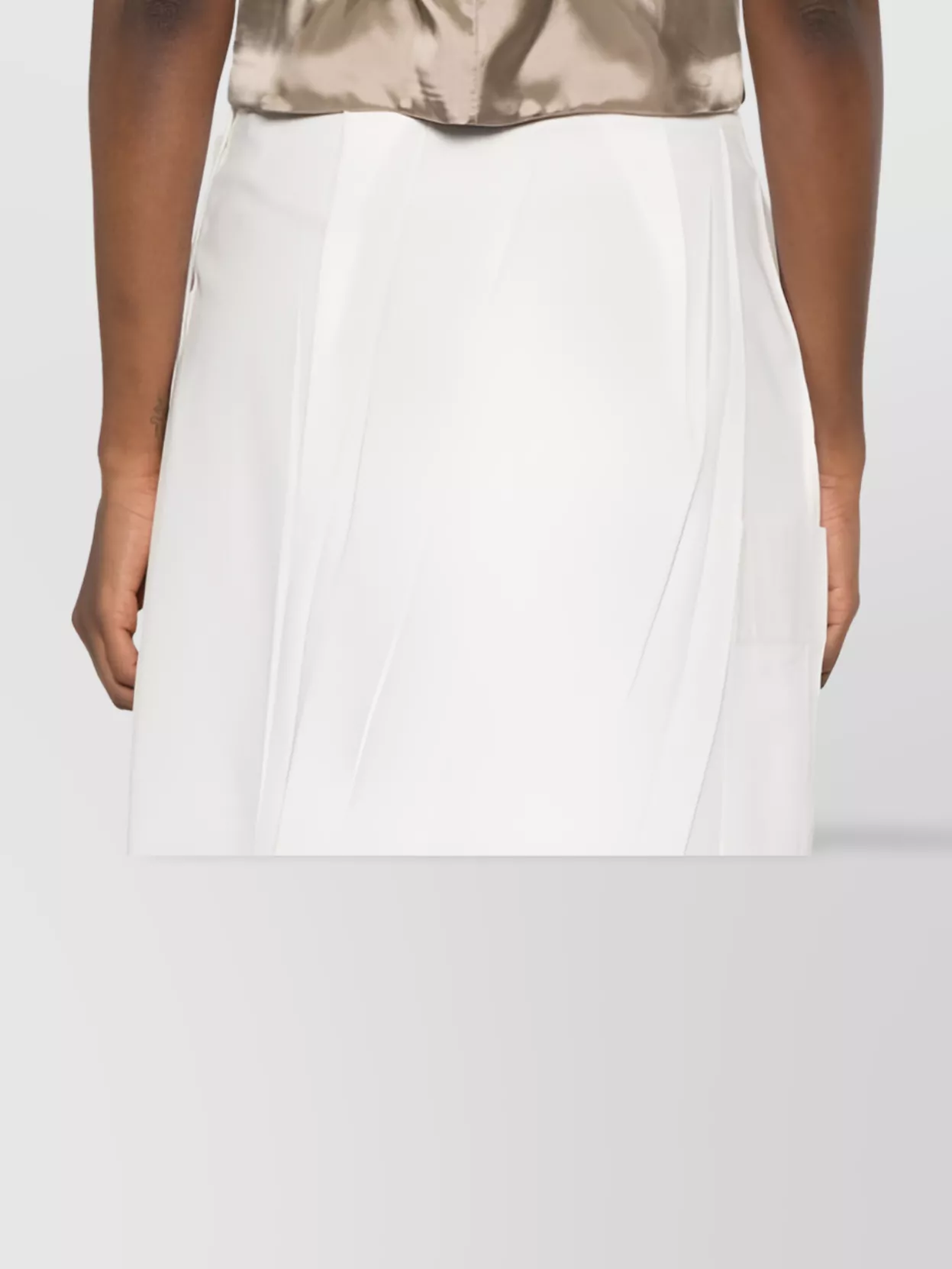 Shop Mm6 Maison Margiela Sleeveless V-neckline Vest Satin Back