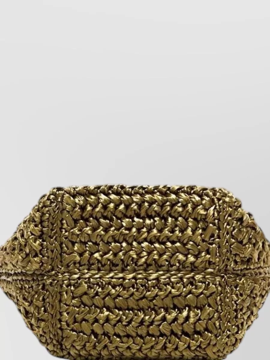 The Attico Raffia Beach Bag