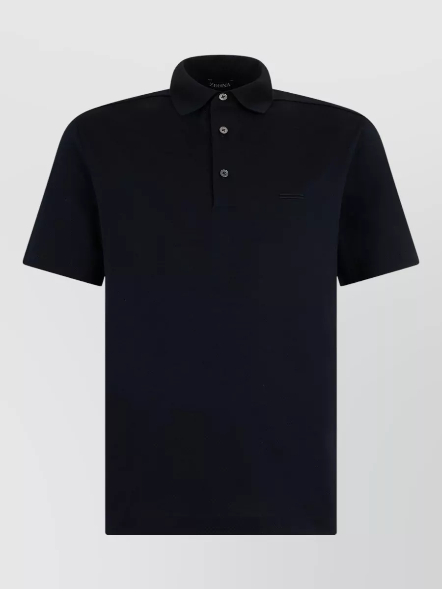 Zegna Cotton Short-Sleeve Polo Shirt