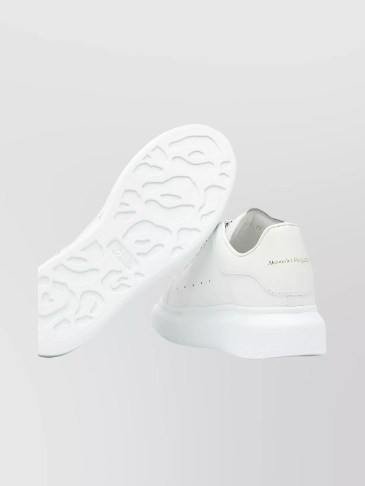 Alexander Mcqueen Platform Sneakers Leather Upper In White