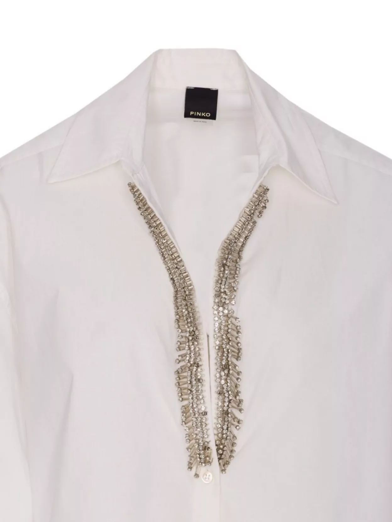 Pinko Crystal Embellished Long Sleeve Top