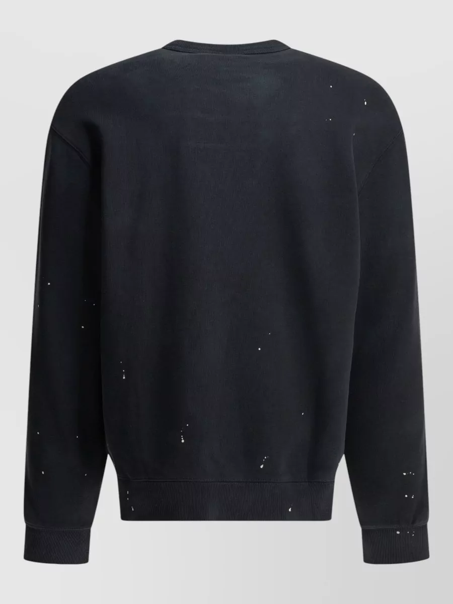 Carhartt Wip Logo-Print Paint-Splatter Cotton Sweatshirt