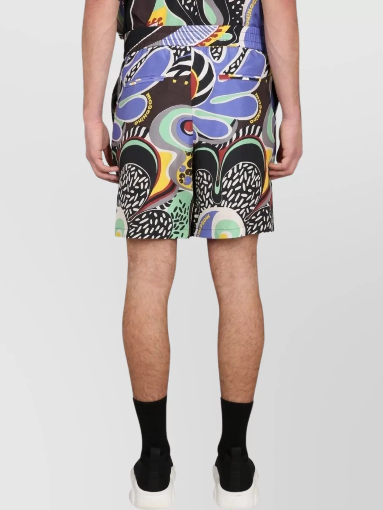 Moschino Psychedelic Print Knee-Length Bermuda Shorts