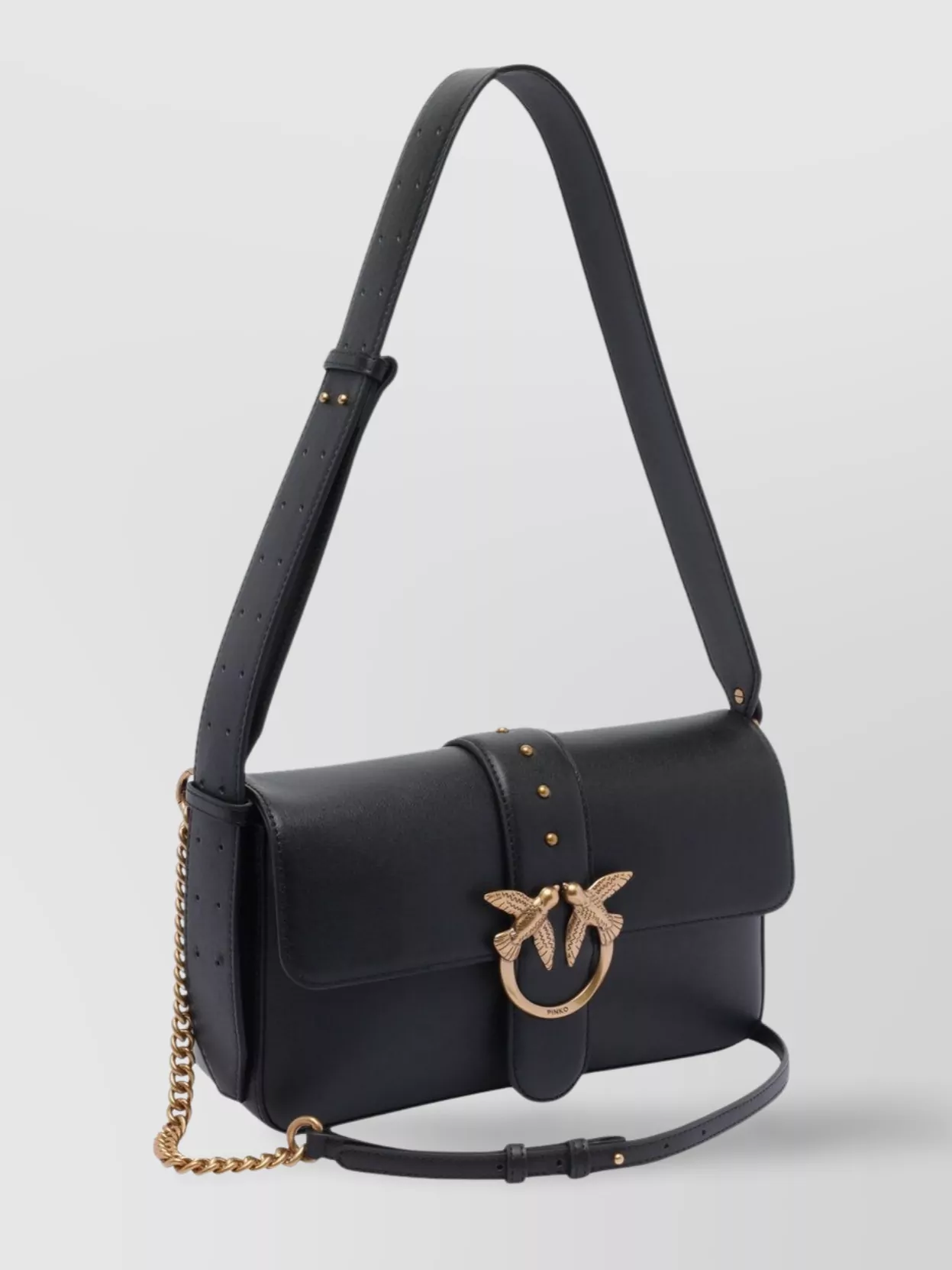 Pinko Crossbody Bag With Adjustable Straps And Embellished Detail