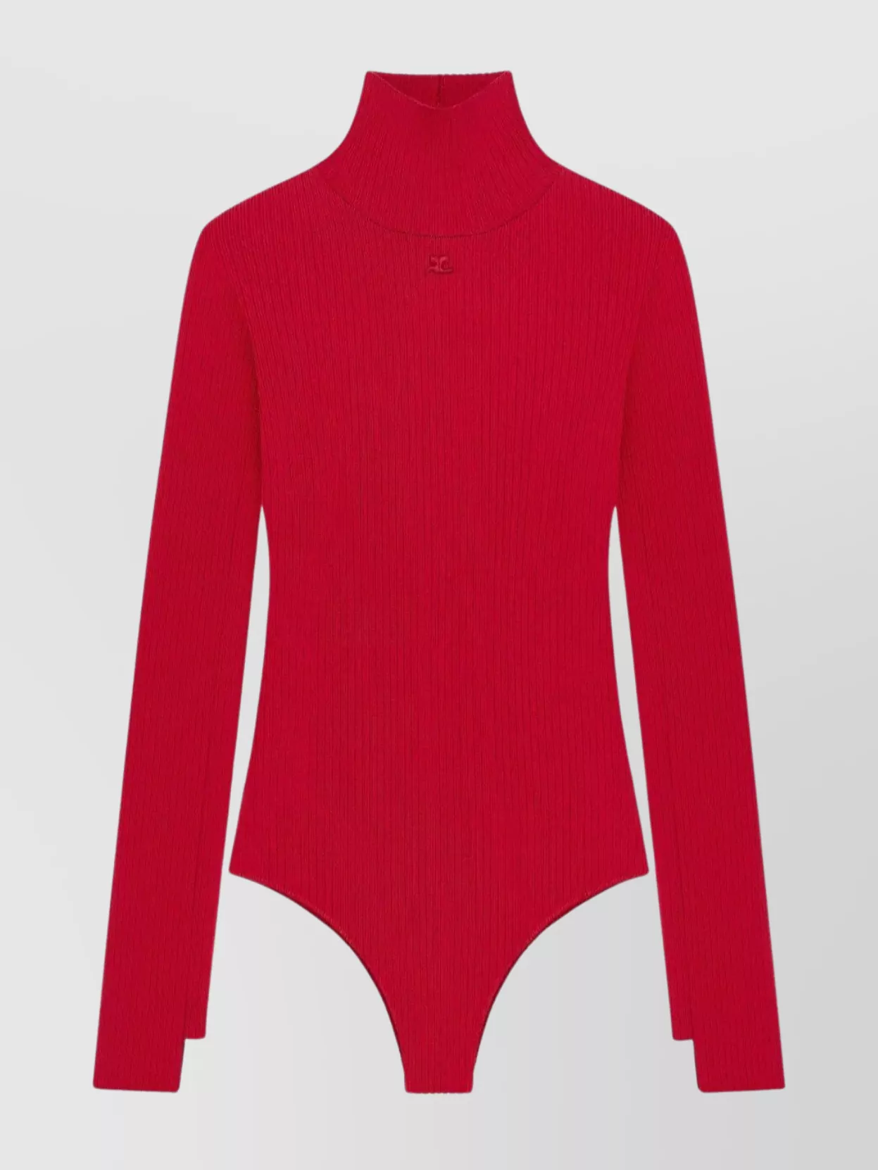 Courrèges Courreges Women Stand-up Collar Bodysuit In Pink