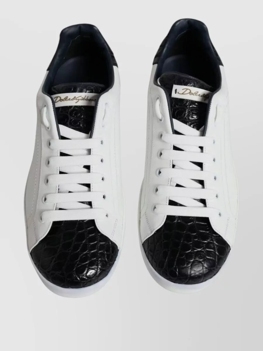 Dolce&Gabbana Leather Low-Top Sneakers