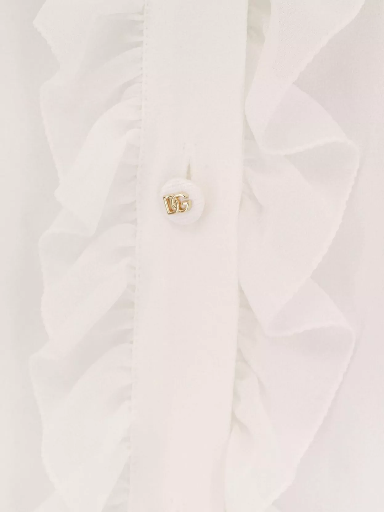 Dolce&Gabbana Silk Blouse Rouches Detail