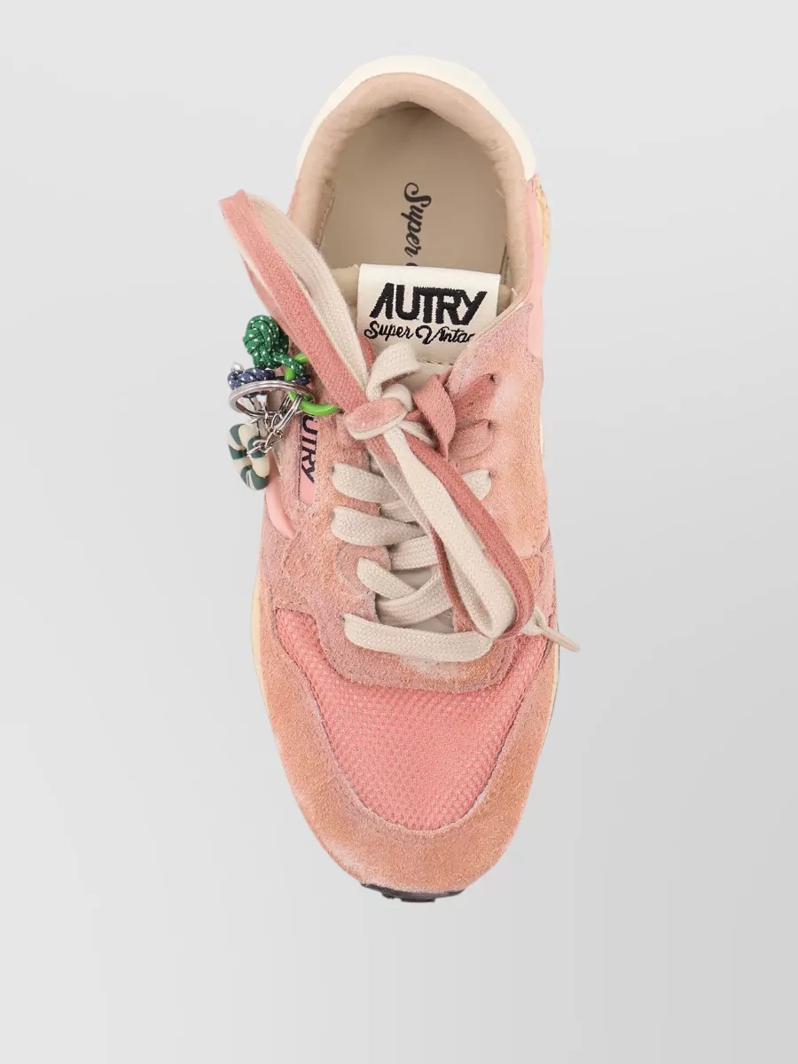 Autry Mesh And Suede Low-Top Sneakers
