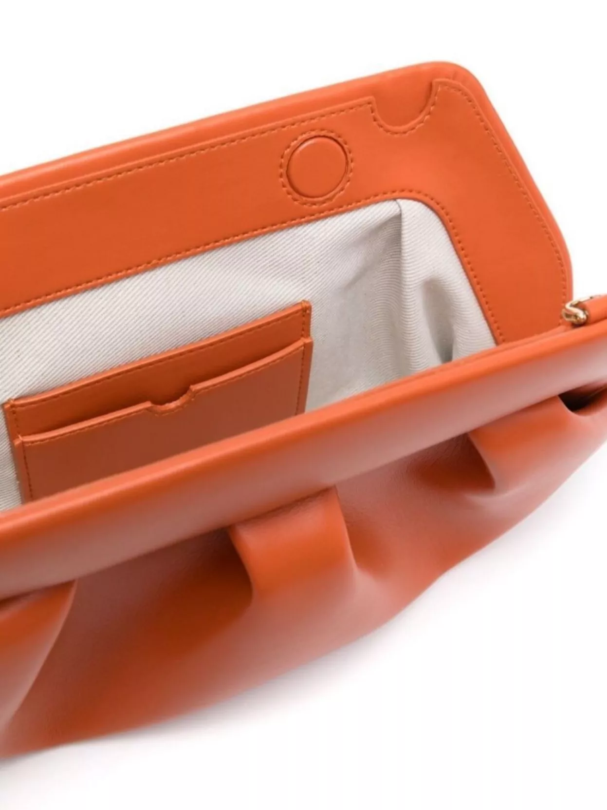 Themoirè Pleated Design Vegan Leather Clutch