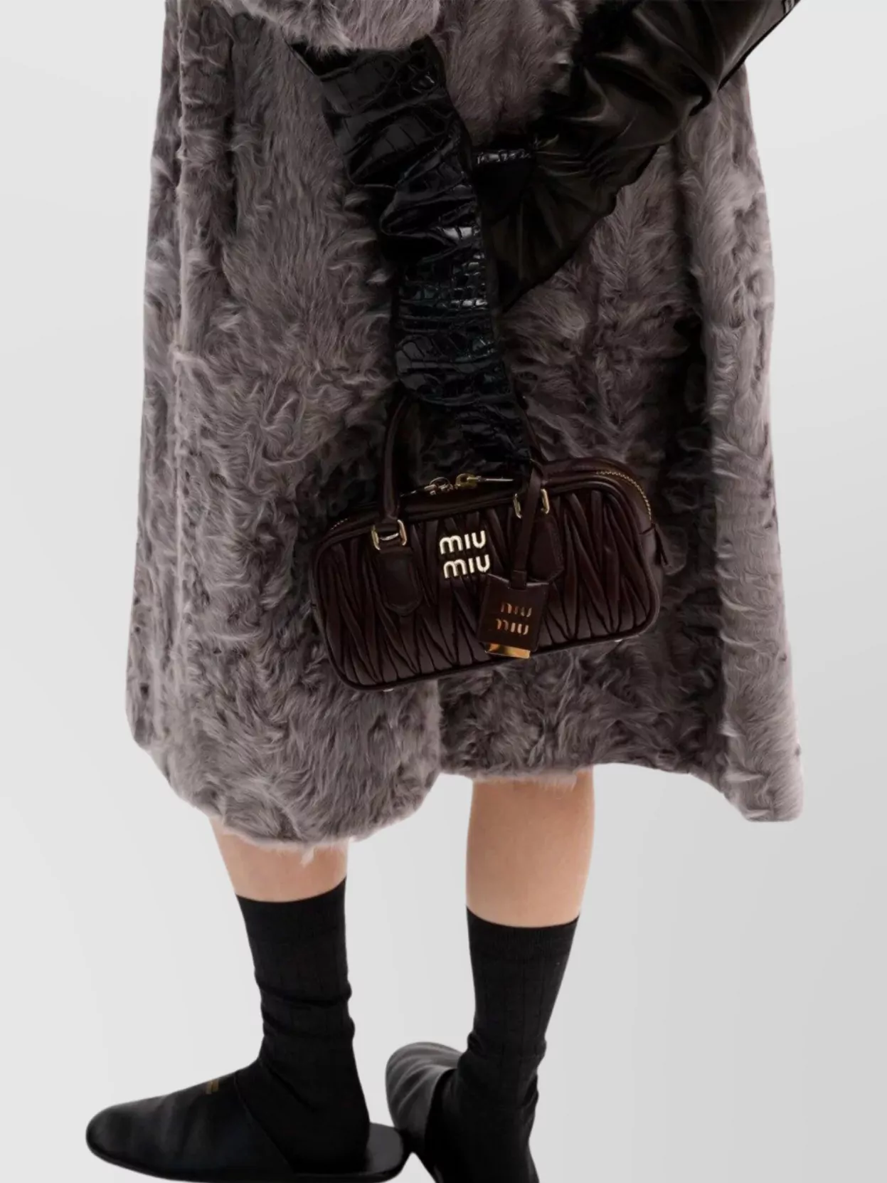 Miu Miu Quilted Leather Tote Bag