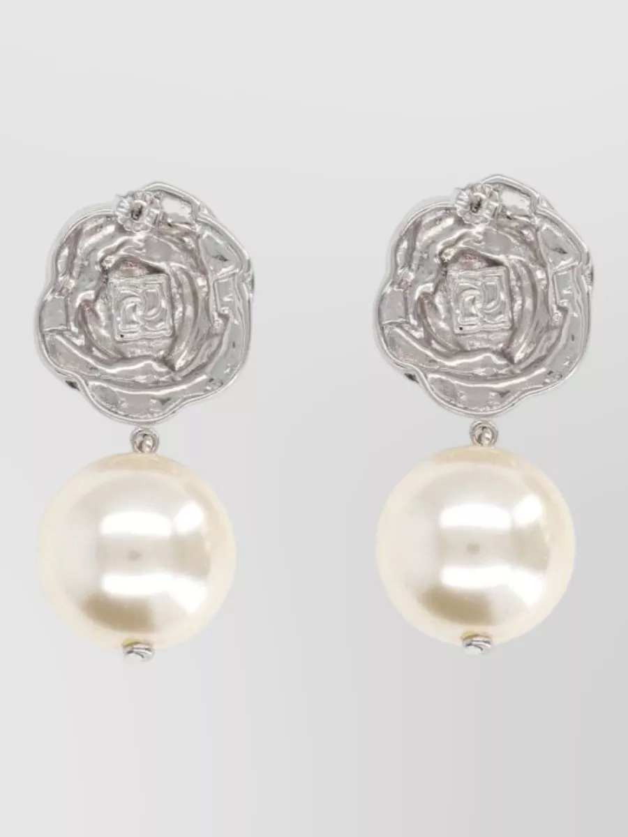 Magda Butrym Rose Pearl Drop Earrings