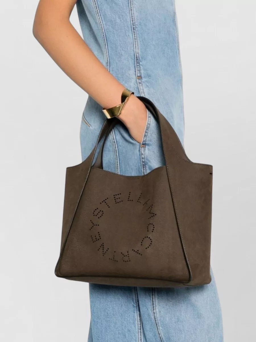 Stella Mccartney Logo Shopper Tote Bag Dual Handles