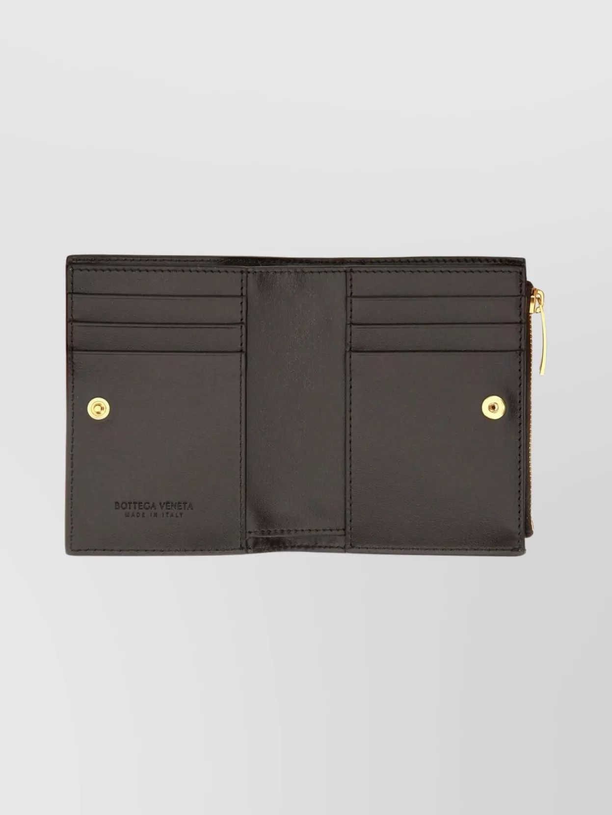 Bottega Veneta Woven Wallet Gold-Tone Hardware