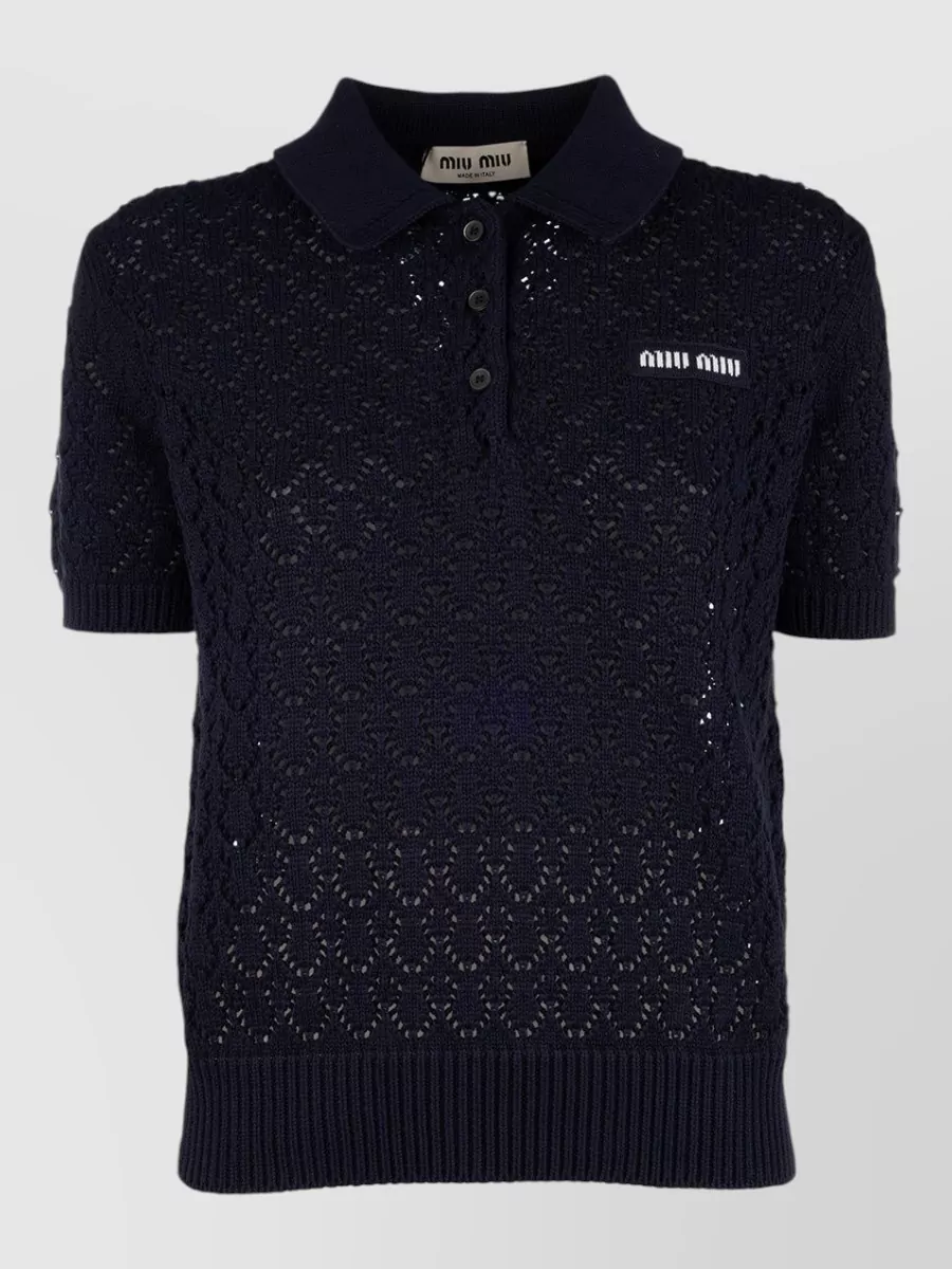 Miu Miu Wool Polo Top
