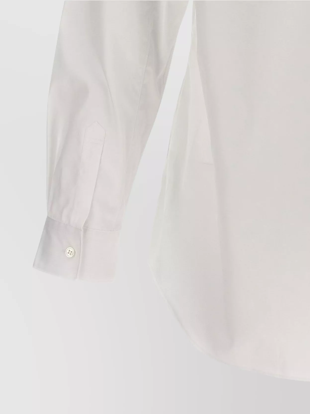 Comme Des Garçons 'Curved Hem Embroidered Letters' Shirt