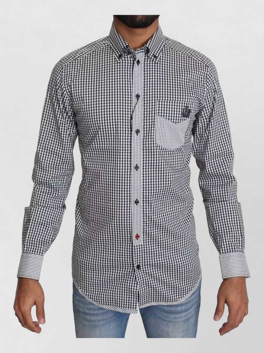 Dolce&Gabbana checked slim-fit shirt
