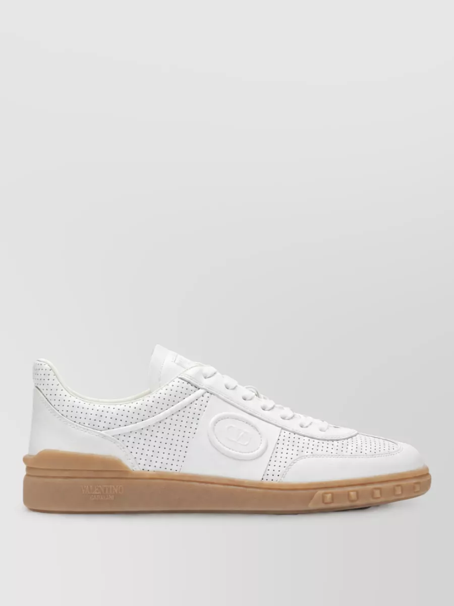 Valentino Leather Low-Top Sneakers