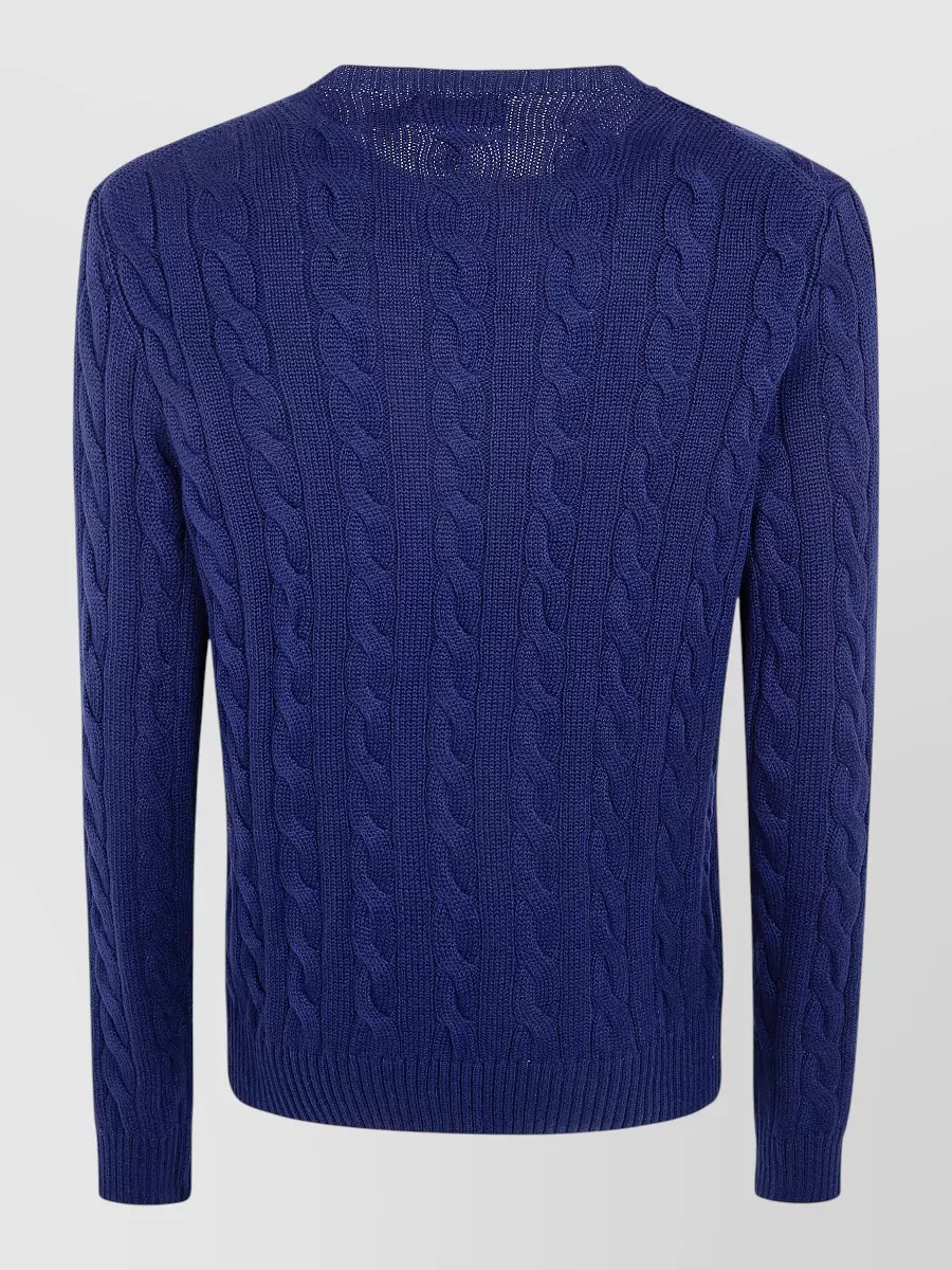 Polo Ralph Lauren Ribbed Cotton Long-Sleeve Crew-Neck Jumper
