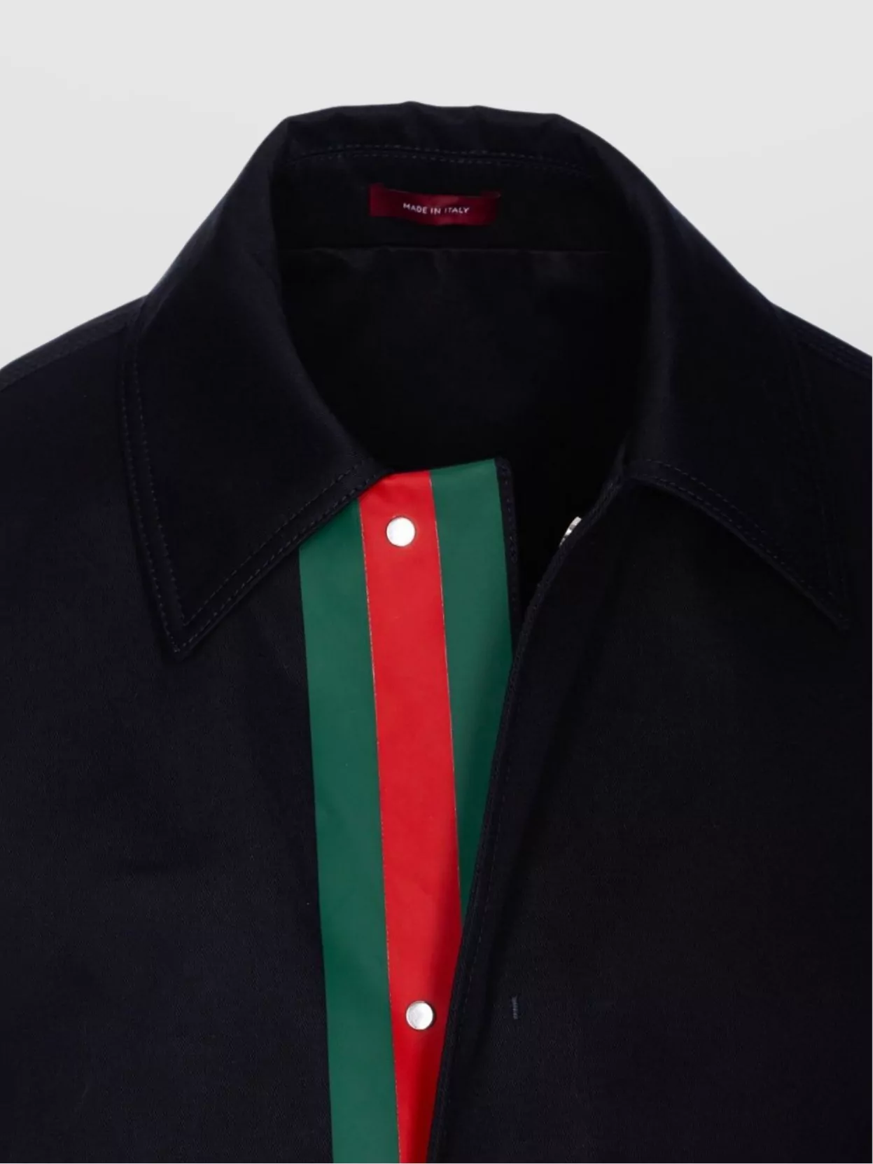 【関税&送料込】Gucci Cotton Gabardine Jacket With Embossed Embossed cotton gabardine jacket in dark blue | GUCCI® US