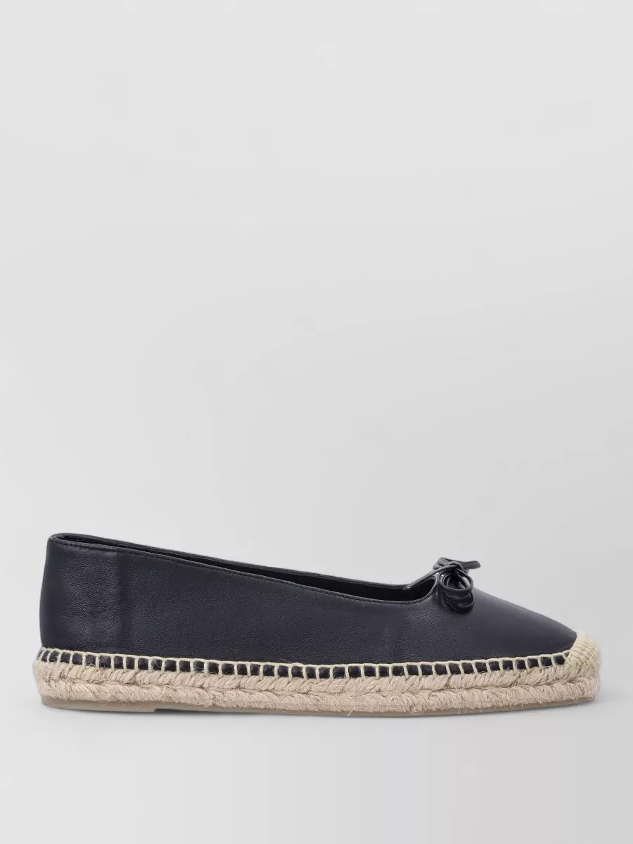 Castaner Leather Ballerina Espadrilles