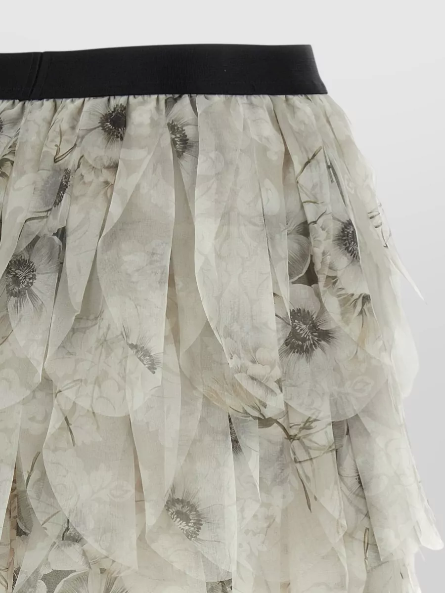 Max Mara Silk Printed Mini Skirt