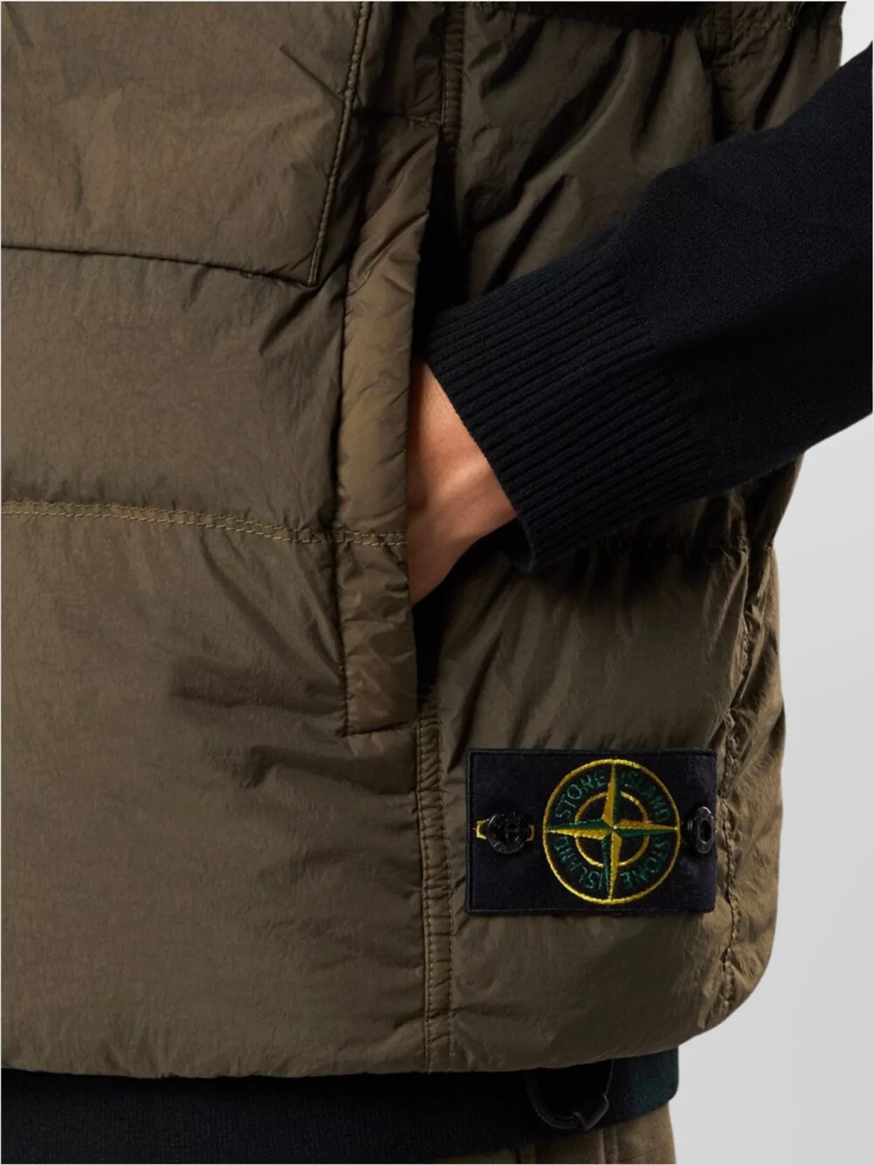 Stone Island Wind Resistant Crinkle Down Vest