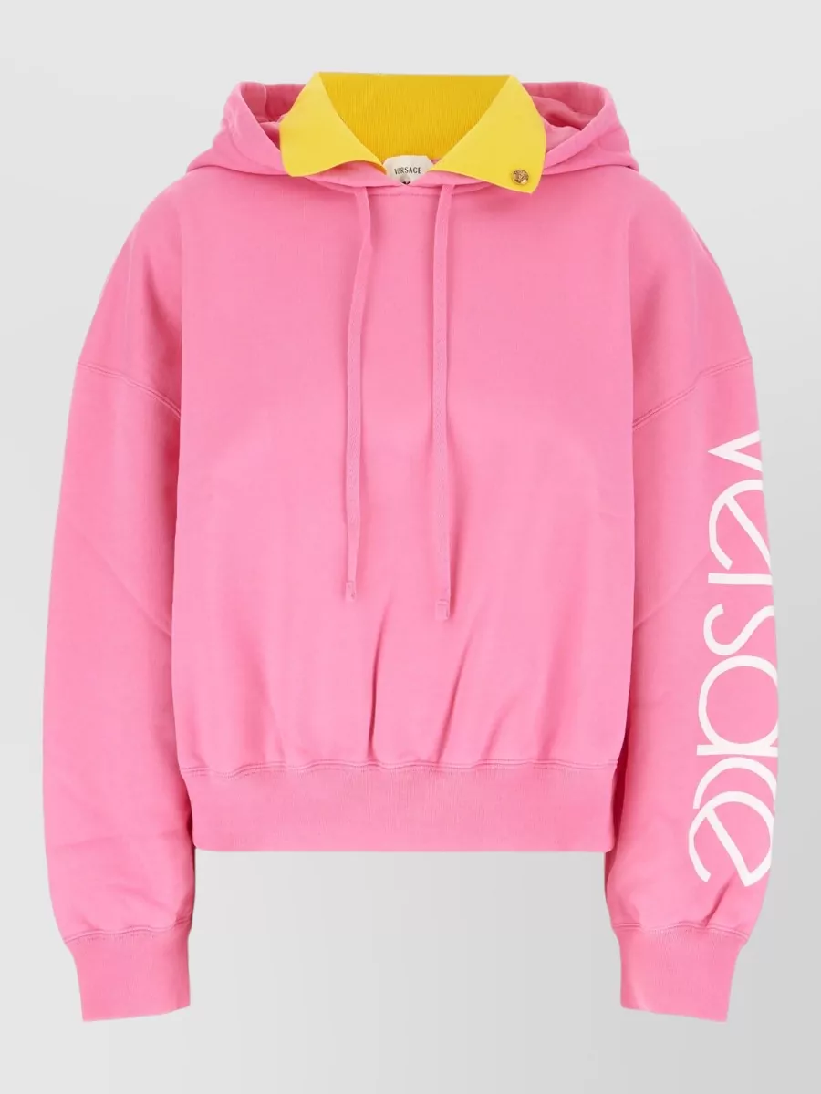 Versace Pink stretch hoodie