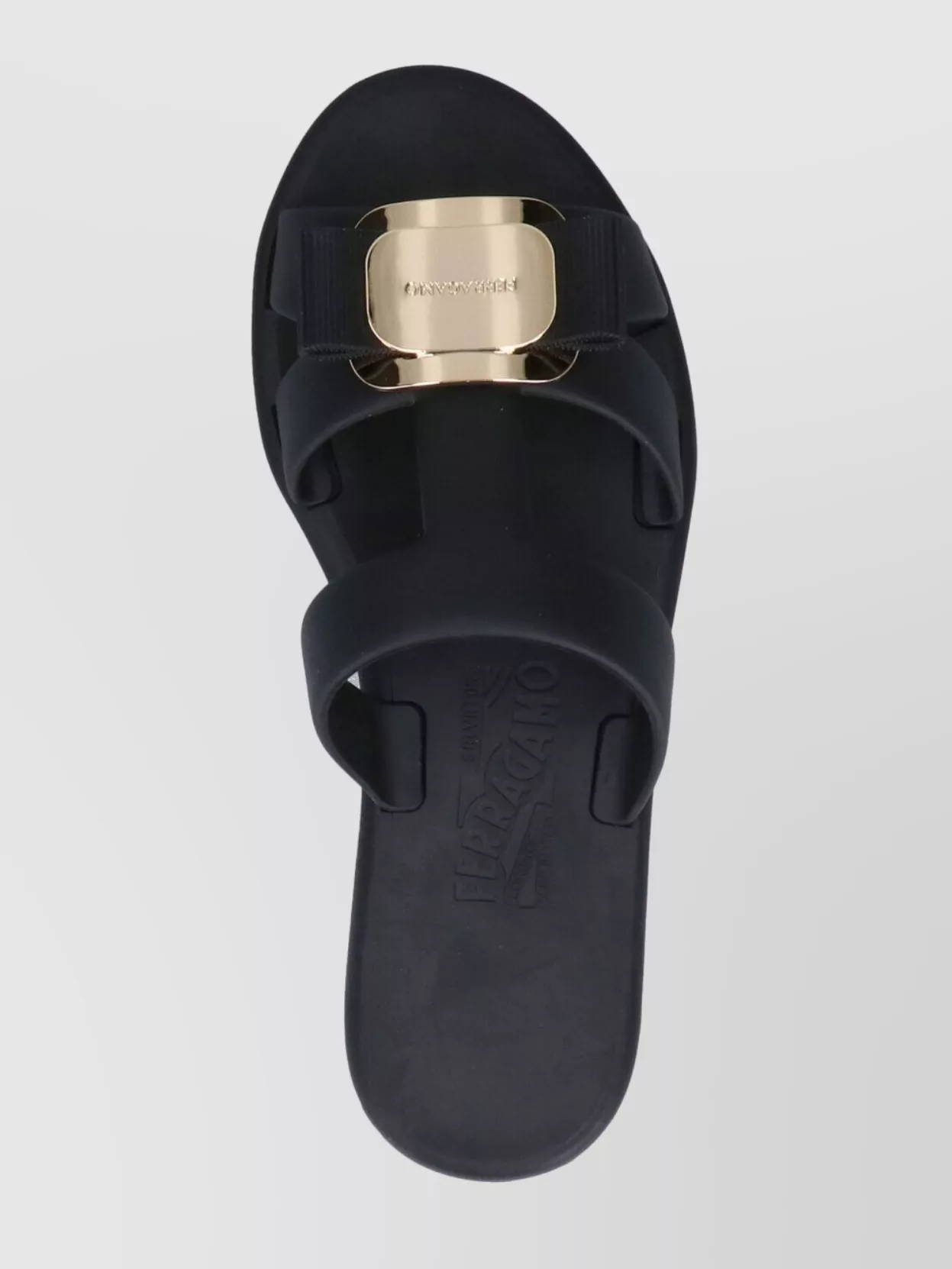 Ferragamo Heeled Sandals With Metallic Accent And Open Toe