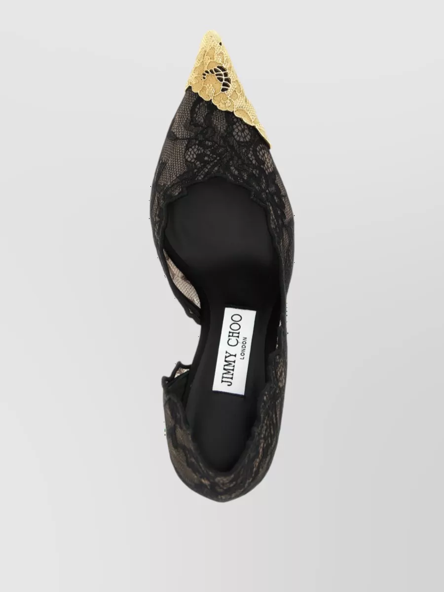 Jimmy Choo Asymmetric Lace Pumps