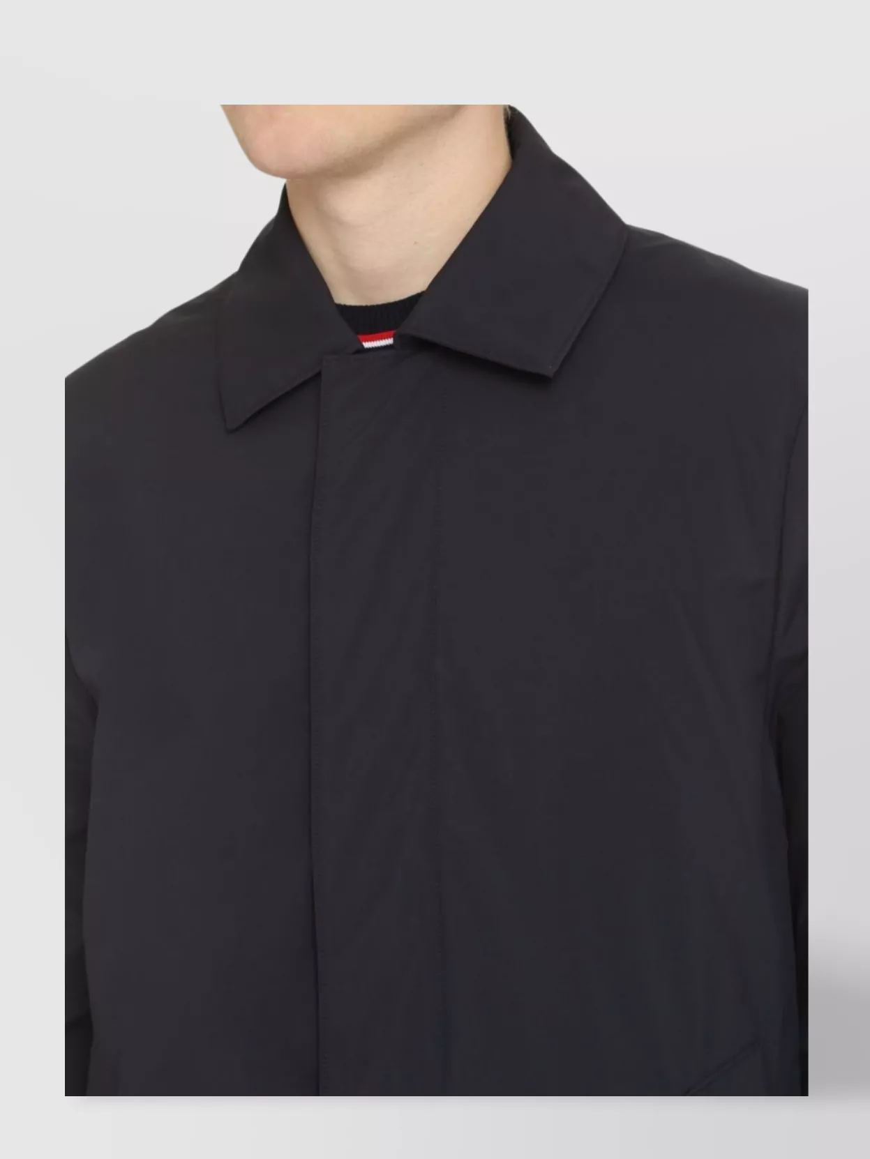 Paul Smith Parka In Technical Fabric In Blue