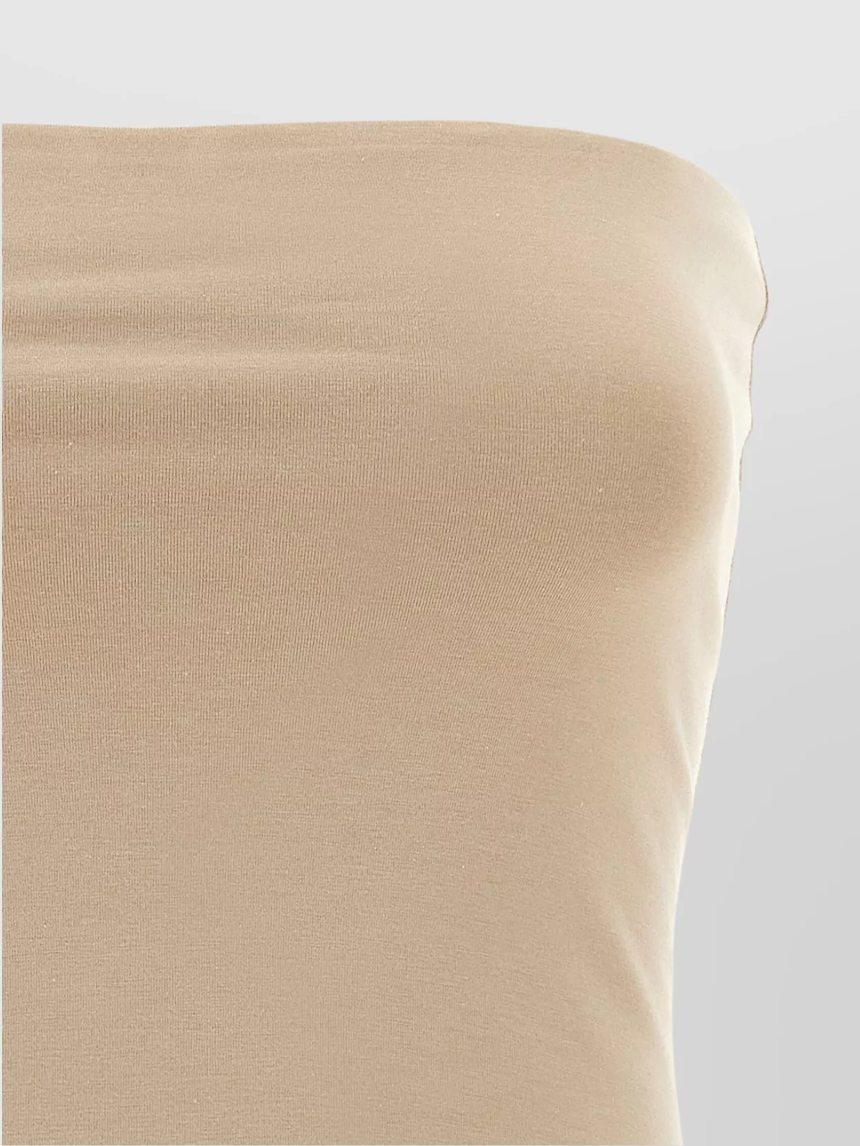 Brunello Cucinelli Strapless Fitted Stretch Top In Brown