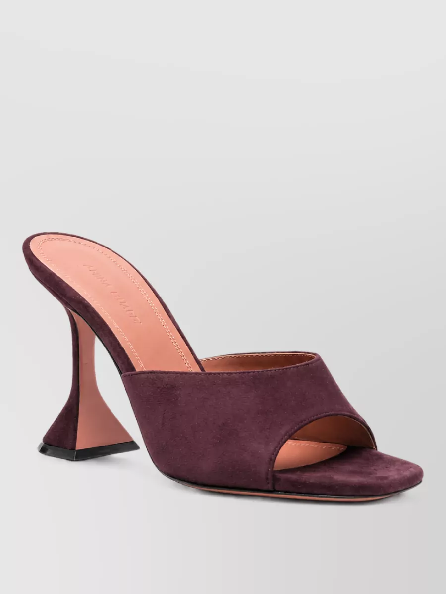 Amina Muaddi Suede leather mules