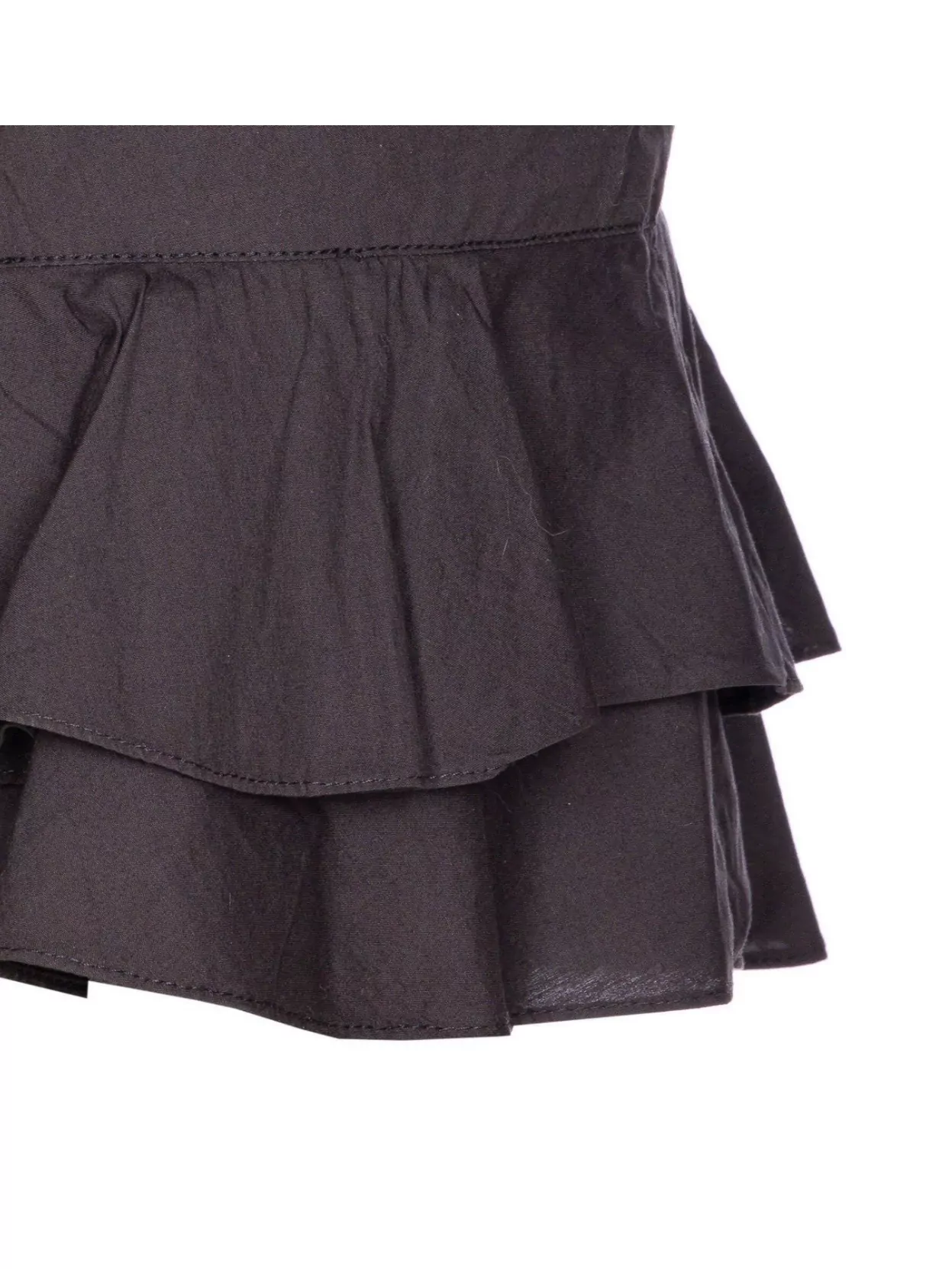 Isabel Marant Etoile Asymmetric Mini Skirt Ruffled Hem