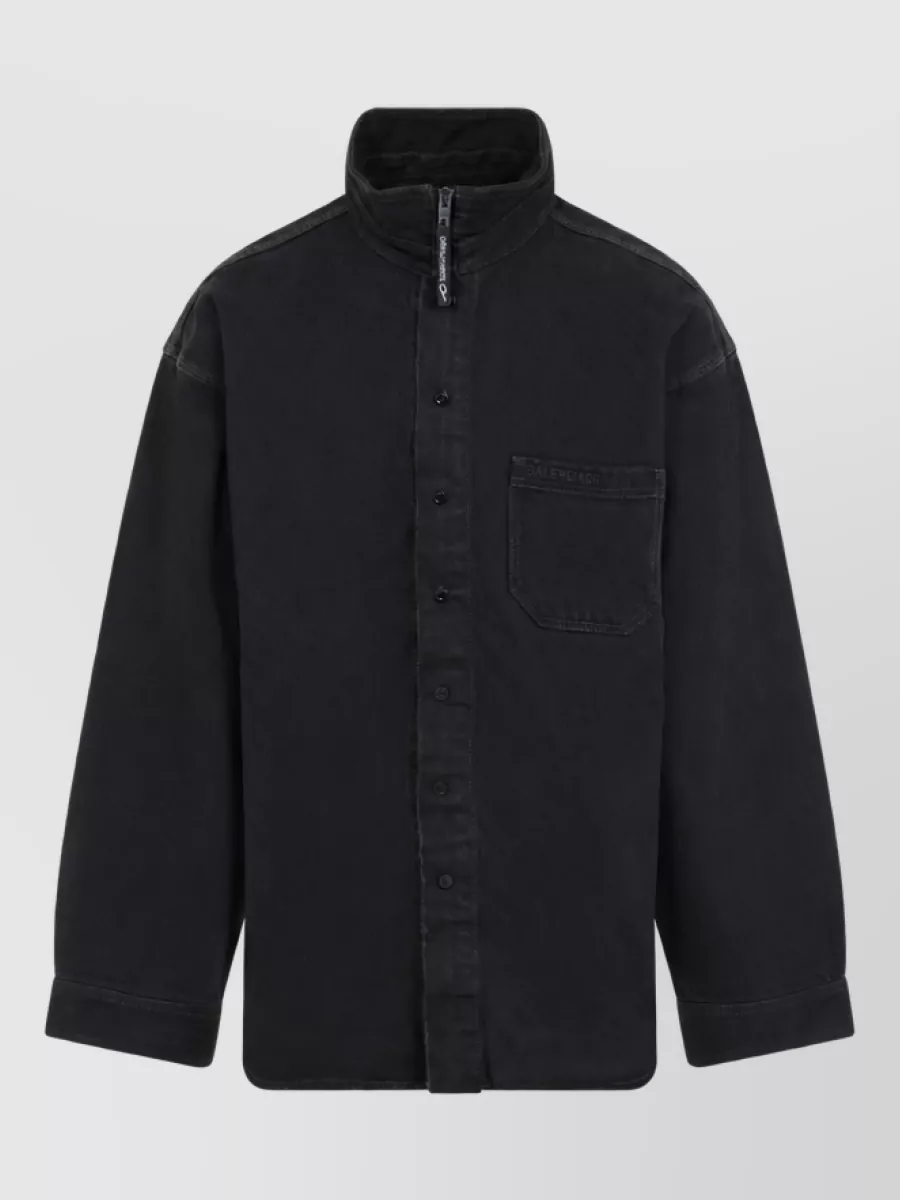 Balenciaga Cotton zip up shirt jacket