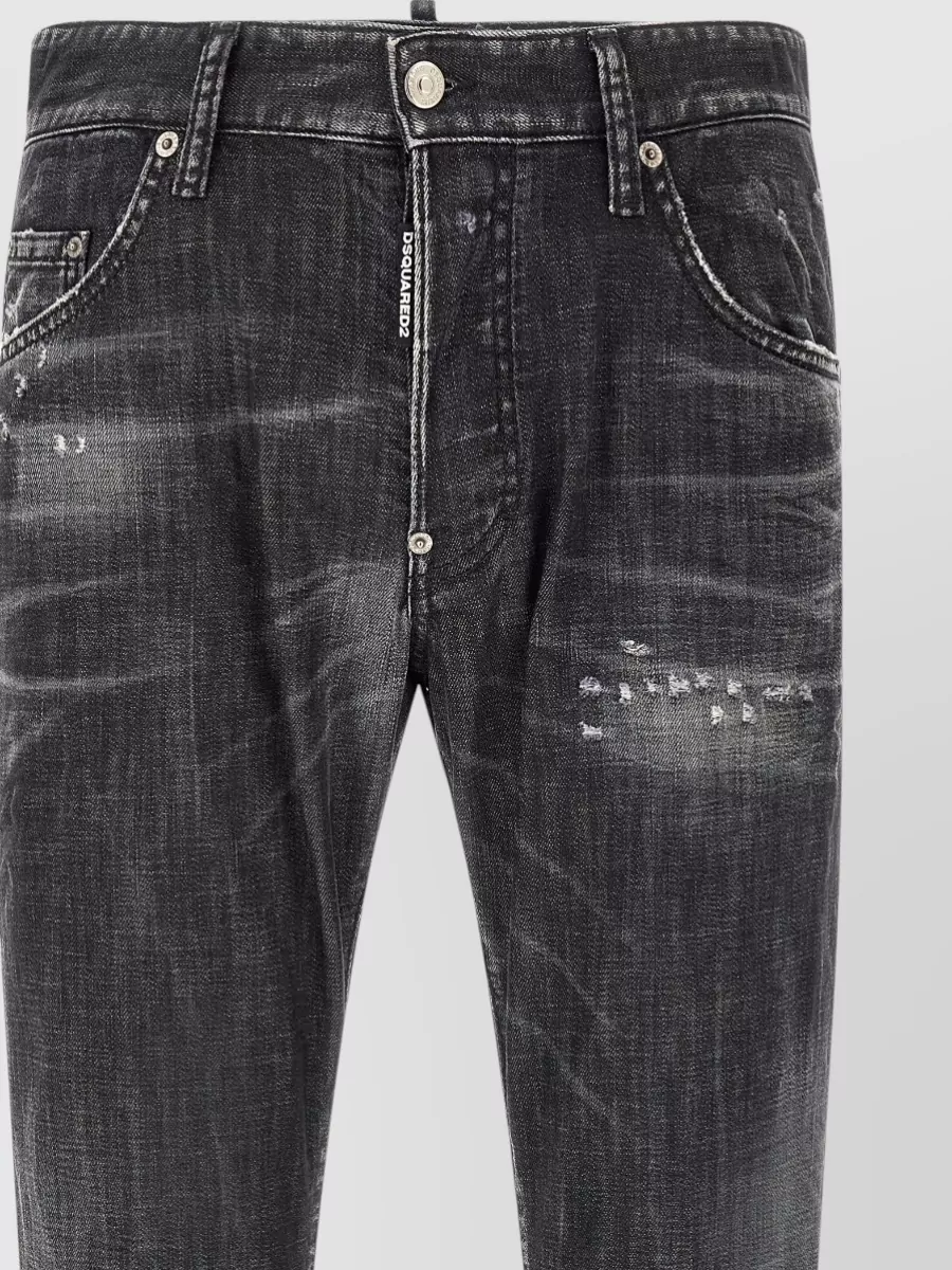 Dsquared2 Denim Low-Rise Straight-Leg Jeans