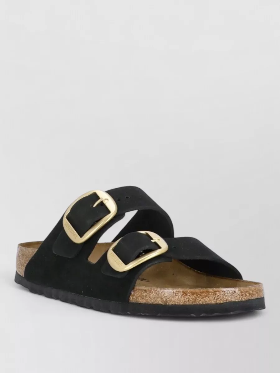 Birkenstock Suede Leather Flat Sandals Double Strap