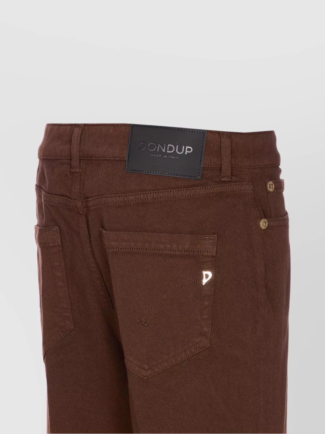 Dondup Trousers With Rolled Cuffs And Pockets