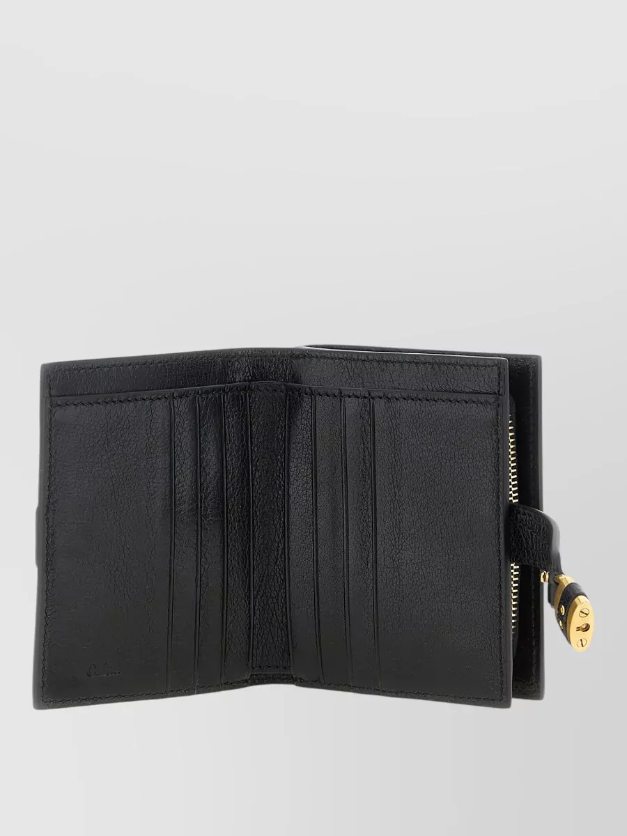 Chloé Paddington Wallet Compact Flap Gold Tone