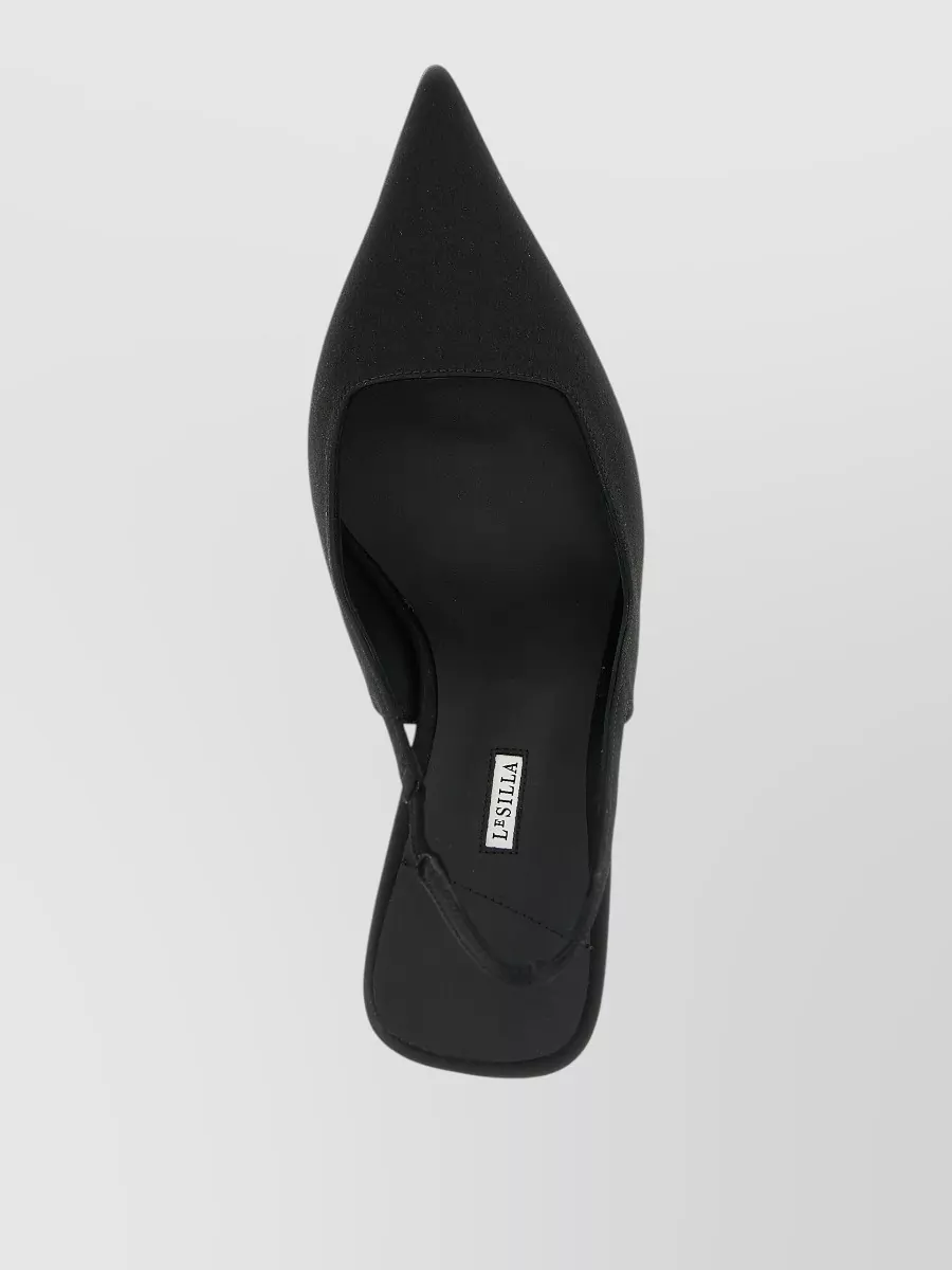 Le Silla Silk Satin Amelia Slingback Sandals