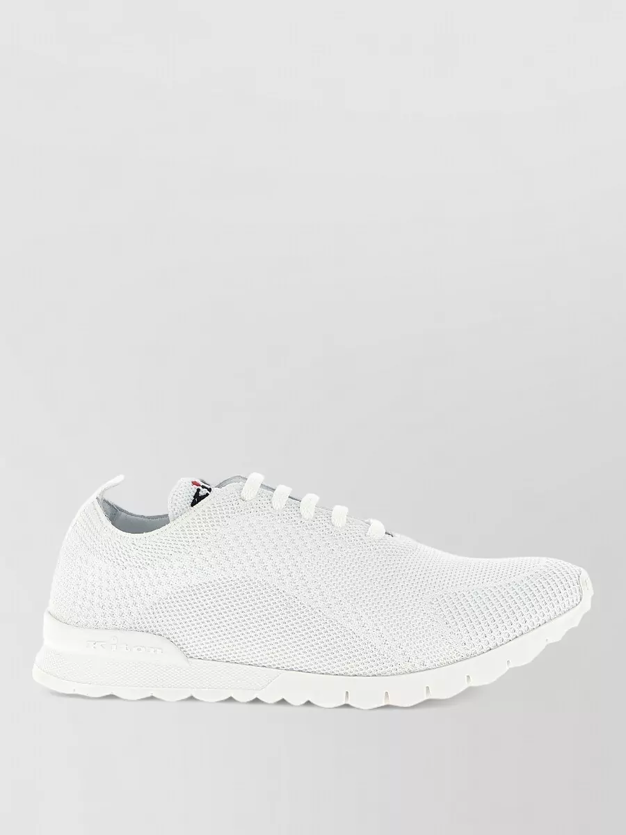 Kiton Fits Mesh Sneakers Rubber Sole Pull Tab