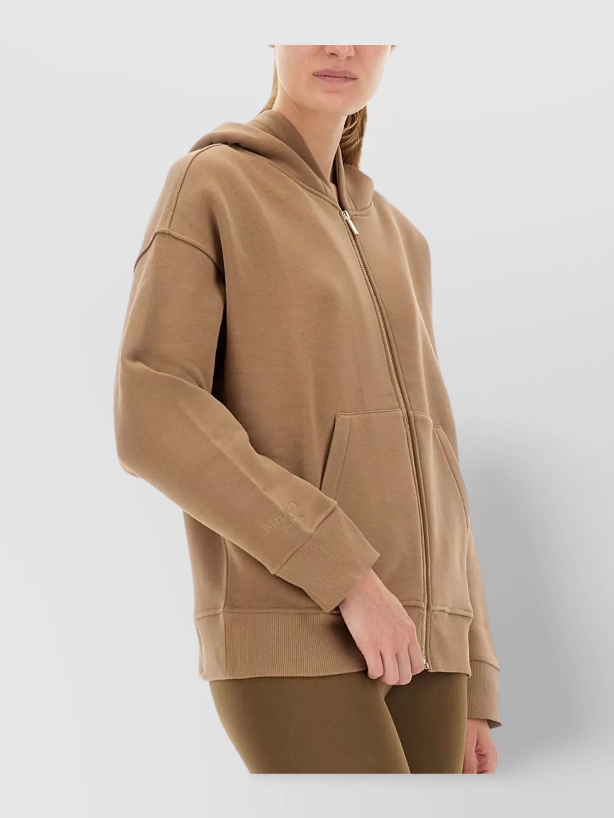 S Max Mara Julia Hooded Knitwear Featuring Pockets