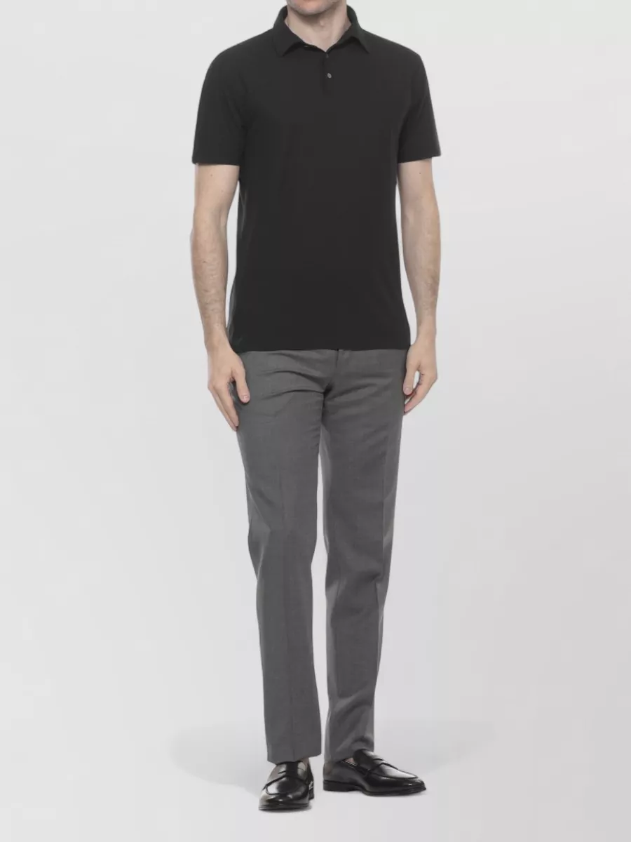 Incotex Virgin Wool Straight-Leg Trousers