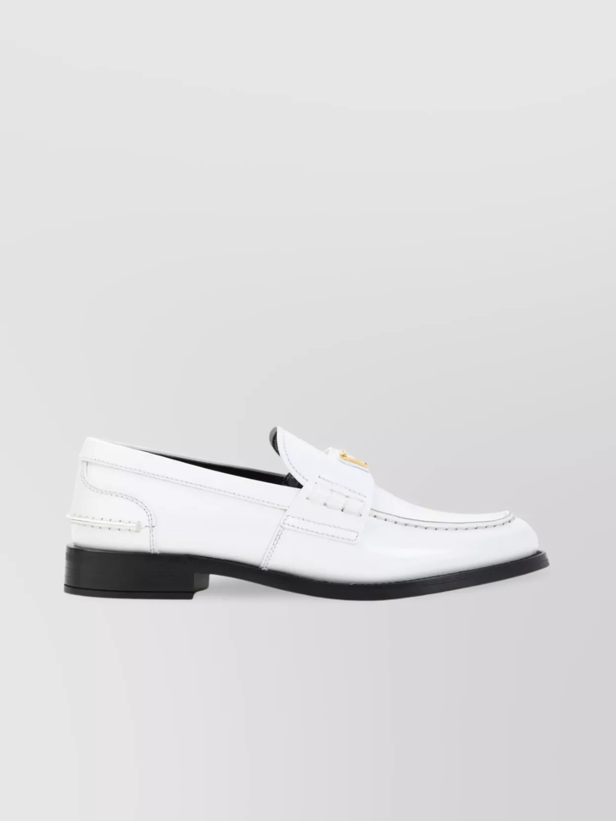 Prada Triangle Logo Detail Loafers